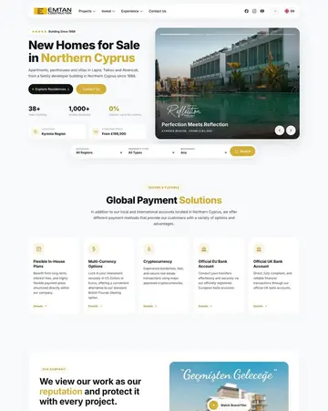 Emtan Construction website