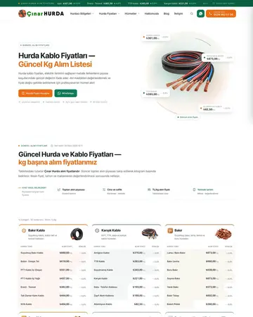 Çınar Hurda website