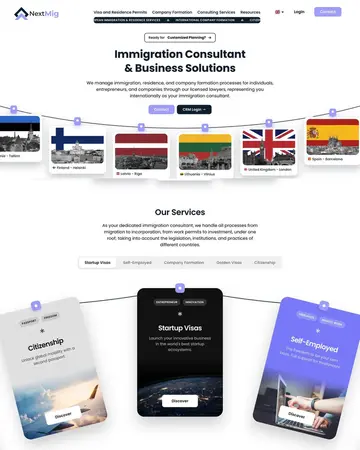 NextMig website